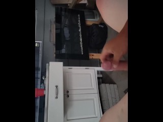 Moaning Cumming outside