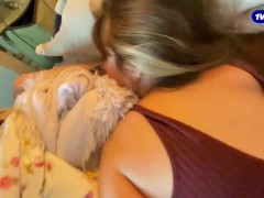 Stepsister acting like a whore, big cock in her mouth and hard fucking - YourSofia