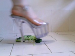 BBW CRUSHES CUCUMBER IN HEELS
