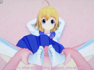 Sekine из Angel Beats дает вам хентай футджоб от первого лица