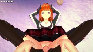 Bagpipe from Arknights Gives You A Footjob Hentai POV