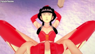 Mai from Avatar Gives You A Footjob Hentai POV