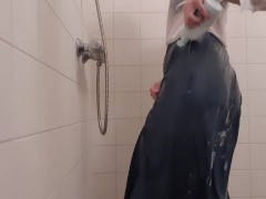 Showering and teasing myself