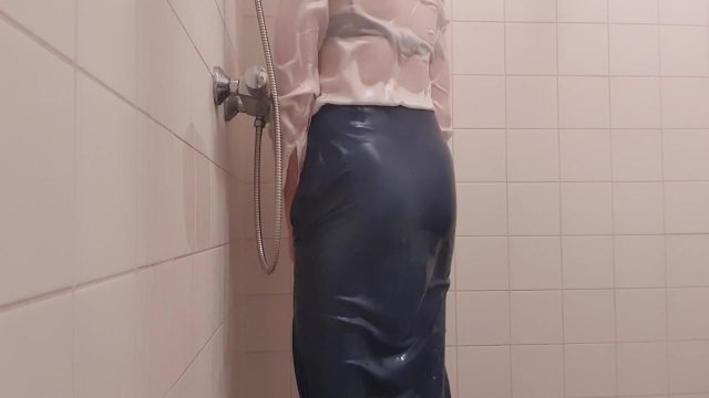 Showering and teasing myself