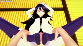 Mitternacht von Boku No Hero Academia gibt Ihnen einen Footjob Hentai POV