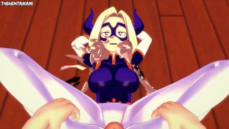 Mt Lady von Boku No Hero Academia gibt Ihnen einen Footjob Hentai POV