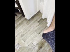 Woke up horny and hard in the hotel