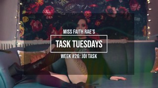 Трудная задача для похотливых хамперов - инструкции Slave по Femdom Audio JOI от мисс Faith Rae