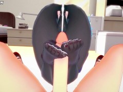 Killer Frost from DC Gives You A Footjob Hentai POV