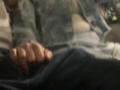 Public flash dick on bus and unknown girl wants to touch
