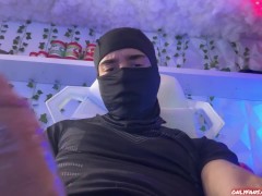 Masked man milks his dominant cock - Screenshot 5 of 16 - Man Whimpering