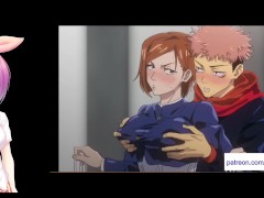 Vtuber reacciona ujutsu kaisen hentai story