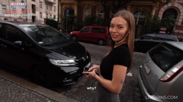 Gorgeous girl gets picked up by a guy on the street and invites him to her apartment to fuck her (Lis Evans)