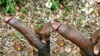 Fat Cock Jamaican Freak Gently Jerk his Huge Monster Cock