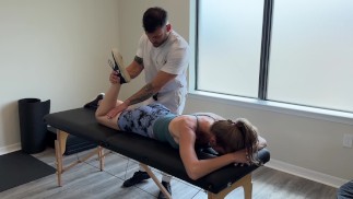 Fit Blonde Big Tits Fucks Physical Therapist, Facial Finish!  -TheJensensPlay