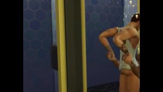 Giving Heead in Shower