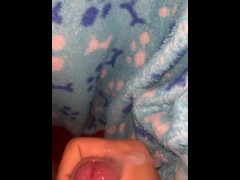 Cumming at home with excess milk 💦🍆