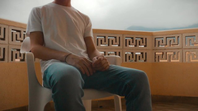 Young Guy Strips And Cums On Balcony /// Jordan Wilder