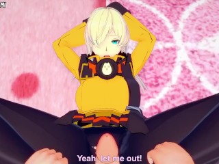 Millia из Guilty Gear you a Footjob Hentai POV