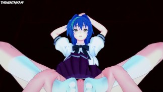 Xenovia Quarta из старшей школы DxD дает вам хентай футджоб от первого лица