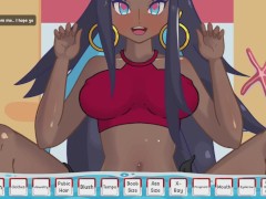 nessa from pokemon project gets deep creampie on public beach