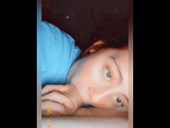 Snapchat Slut Deepthroating Big Dick - Screenshot 13 of 16 - Snap Chat