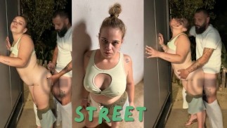 Sex in the street, my fantasy comes true and ends well cum anal