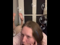 SPIT BUBBLE ENDING 🫧🤭🤤 - Screenshot 14 of 16 - Spit On Dick