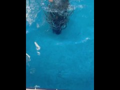 SURPRISE Under Water💦 - Screenshot 7 of 16 - Petite Brunette