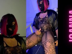 Joanna Sissygasm during a live stream - Sissy Slut Crossdresser Femboy Hands free cum Ruined orgasm