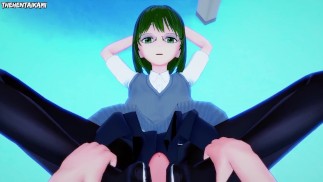 Сакура из Хоримии дает вам хентай футджоб от первого лица