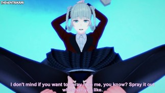Kirari from Kakegurui Gives You A Footjob Hentai POV