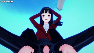 Yumeko from Kakegurui Gives You A Footjob Hentai POV