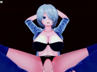 Angel из King of Fighters дает вам хентай футджоб от первого лица