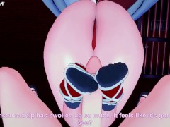 Mai Shiranui from King of Fighters Gives You A Footjob Hentai POV