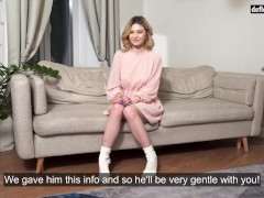 A real man deflowers Lily on the sofa - Screenshot 4 of 16 - Virgin Orgasm