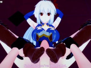 Элеонора из Lord Marksman и Vanadis дает вам хентай футджоб от первого лица