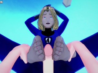 Susan Storm от Marvel дает вам хентай футджоб от первого лица