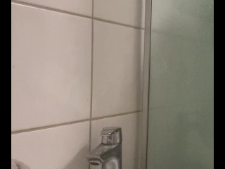 Taking a Shower after Masturbation.