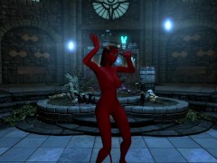 Skyrim Demon Chick Dancing