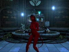 More Skyrim Demon Chick Dancing 2/16