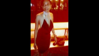 PARTY GIRL GETS FREAKY OUTSIDE NICE DRESS