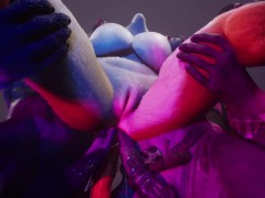 Furry Cowgirl sandwich 3D