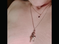 POV MILF Plays With Creamy Pussy