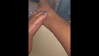 Washing my feet