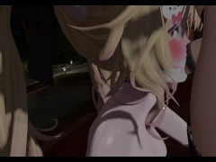 First video!Cute anime girl did a ERP-blowjob and swallow them all ,in VRChat!!!!
