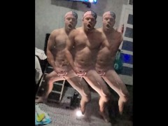 Riding Huge Dildo Sex Machine & Quivering Cumshot