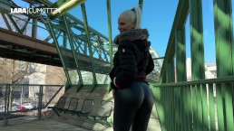 FUCKDATE Public in the suspension railway made clear | I'll take EVERYONE home for a FACIAL