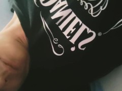 Guy jerking off in loft hotel