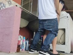 housewife receives technician while cuckold is away